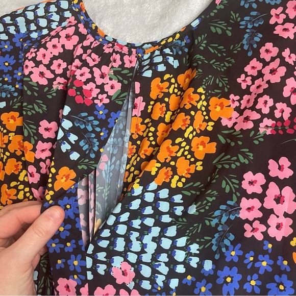 Johnny Was Dress Small NWT Jade Astrid Pleated Tea Length Midi Floral Boho Chic - Picture 2 of 8